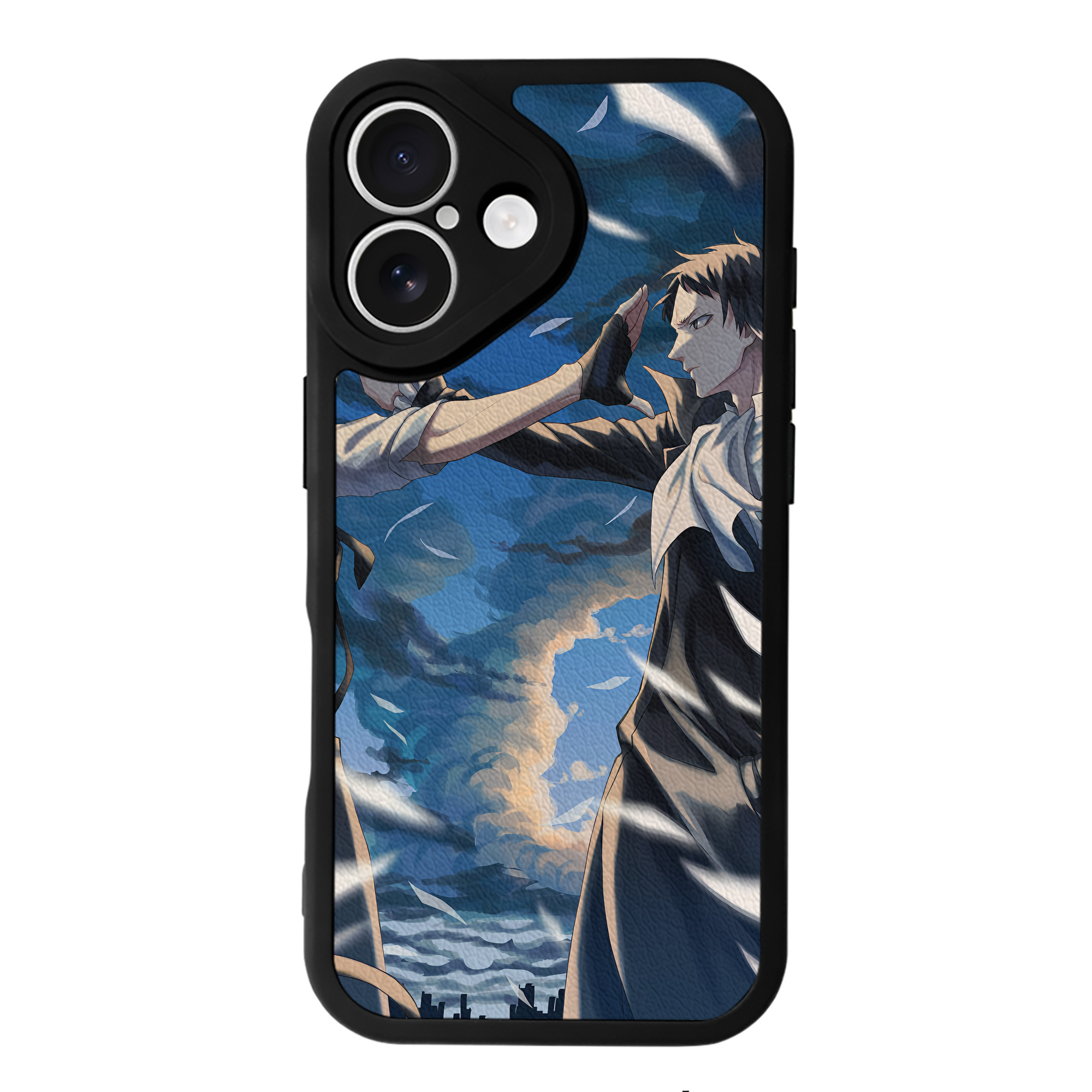 （画像用） 文豪ストレイドッグス Bungo Stray Dogs 【iPhone 16シリーズ対応】シリコンスマホケース（レザー調） 材質：シリコン